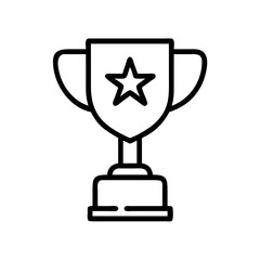 Business Success Target Trophy Medal Icon for Web and Graphic Design