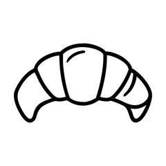 Croissant Bread Roll Icon for Web and Graphic Design