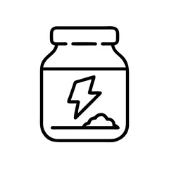 Energy Powder Icon for Web and Graphic Design