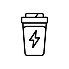 Energy Shot Icon for Web and Graphic Design