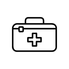First Aid Kit Healthcare Box Icon for Web and Graphic Design