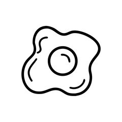 Fried Egg Icon for Web and Graphic Design