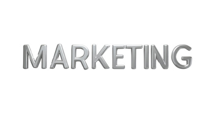 marketing business word on white background
