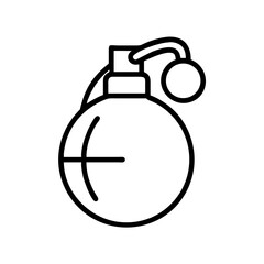 Hand Grenade Explosive Weapon Icon for Web and Graphic Design