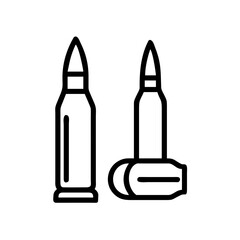 Hunting Ammunition Bullets Icon for Web and Graphic Design