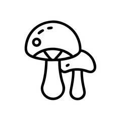 Hunting Mushroom Icon for Web and Graphic Design