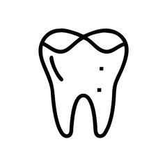 Human Tooth Dental Care Icon for Web and Graphic Design