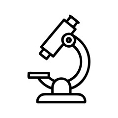 Laboratory Microscope Research Test Icon for Web and Graphic Design