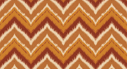 Warm earthy chevron pattern adds bohemian flair to textiles, decor, and apparel designs