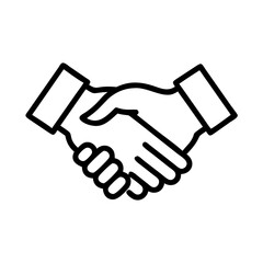 Partnership Contract Business Deal Icon for Web and Graphic Design