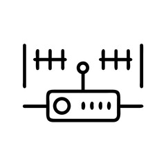 Podcast Recording with Voice Levels Icon for Web and Graphic Design