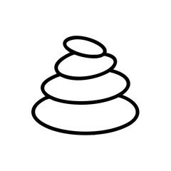 Spa Stones Icon for Web and Graphic Design