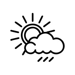 Sunny Icon for Web and Graphic Design