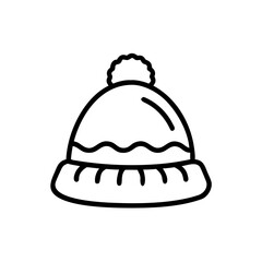 Warm Wool Hat Beanie Icon for Web and Graphic Design
