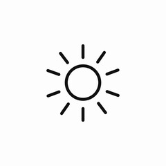 bright weather day icon sign vector