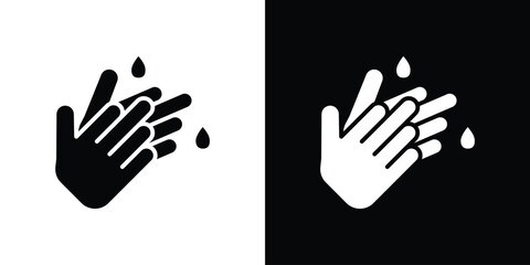 Wash hands icon symbol infographics website design, logo, app, UI