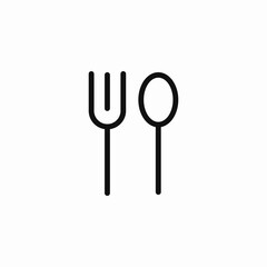 fork spoon  icon sign vector