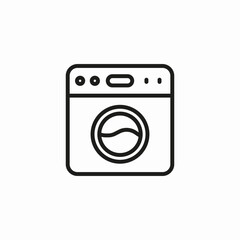 front loading washer icon sign vector