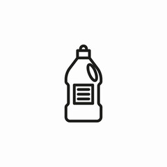laundry detergent bottle icon sign vector