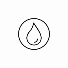 liquid water droplet icon sign vector