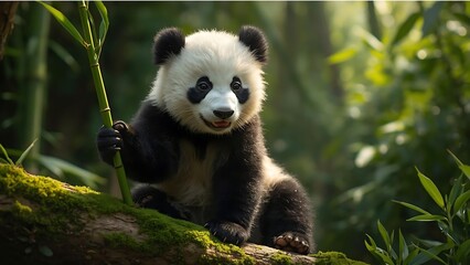 Fototapeta premium The Gentle PandaPanda Portrait