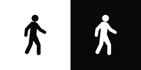 Pedestrian icon symbol infographics website design, logo, app, UI