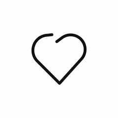 simple heart  icon sign vector