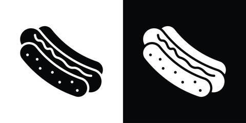 Hot dog icon symbol infographics website design, logo, app, UI