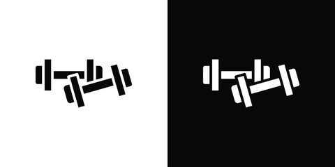 Dumbbell icon symbol infographics website design, logo, app, UI