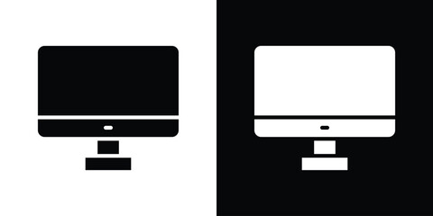 Desktop icon symbol infographics website design, logo, app, UI