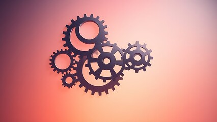 Abstract mechanical gears forming an intricate pattern, symbolizing automation.