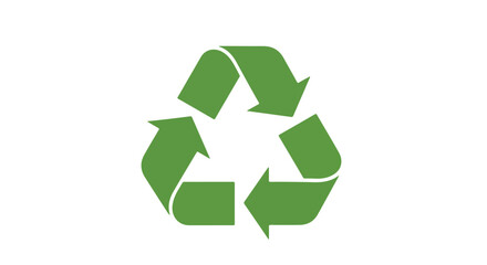 Obraz premium Symbolizing sustainability: a green recycle logo, signifying environmental commitment and resource conservation through eco-friendly practices and