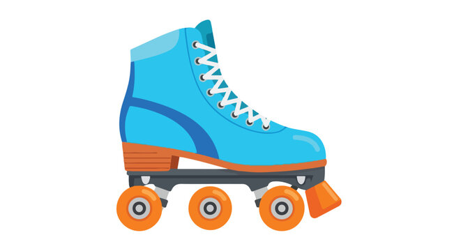Retro Roller Skate Illustration: Nostalgic fun, throwback design element for active lifestyle concepts and vintage-inspired design themes