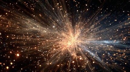 Fototapeta premium Abstract Light Burst Creates Striking Visuals for Technology and Innovation Designs