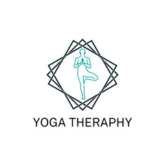 Simple Modern Style Logo for Yoga Pilates Studio and Traine