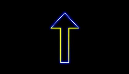 Neon arrow pointing upward (1)