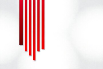 Generative AI Abstract Red Lines Composition.