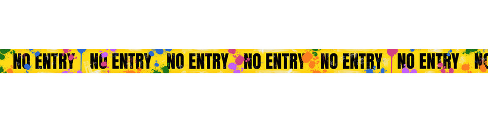 Artistic Colorful Caution Tape with 