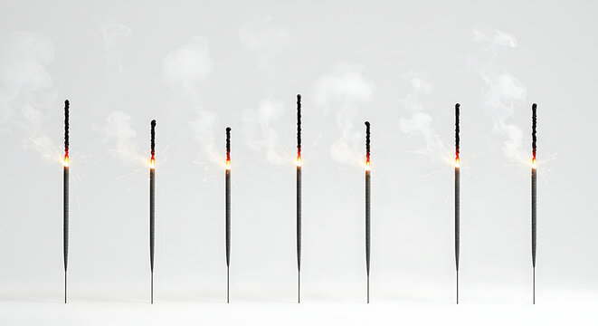 Burning Incense Sticks: Aromatic Ritual and Spiritual Practice.