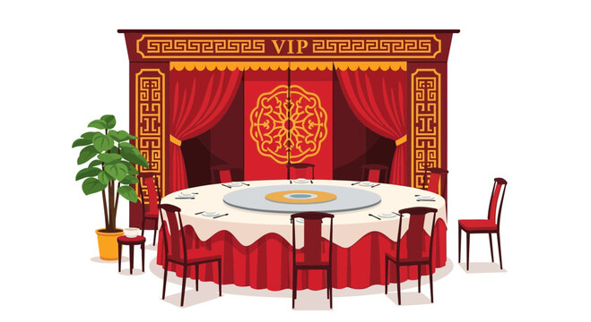 Opulent Private Dining Room Setting in Rich Colors for Special Occasions