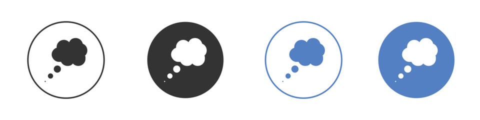Think bubble icon pictogram for your web site design, logo