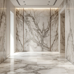 This is a description of a premium photo featuring an empty room with a marble gradient background.