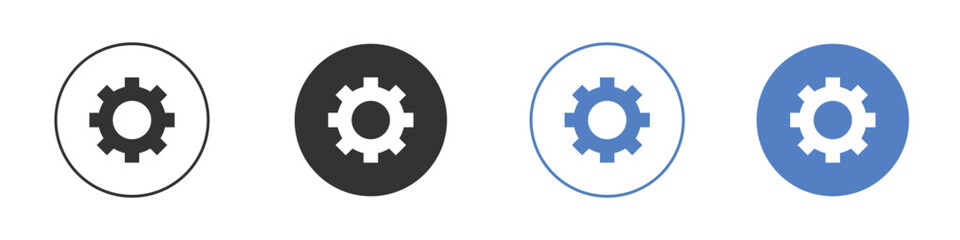 Settings gear icon pictogram for your web site design, logo