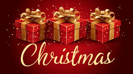 Christmas gifts presents holiday celebration festive season background