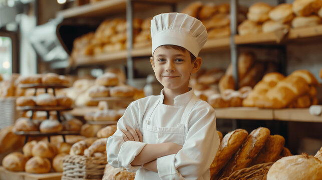 Jovem Padeiro no Trabalho