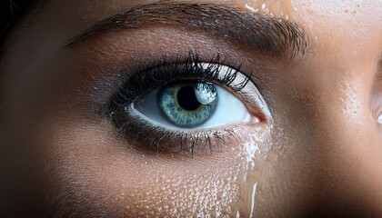 Close Up Of A Teary Eye 1