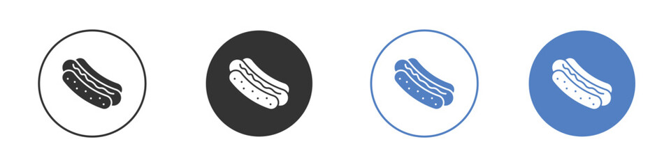Hot dog icon pictogram for your web site design, logo
