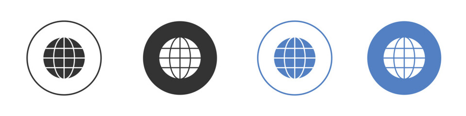 Globe icon pictogram for your web site design, logo