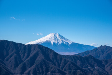 赤岩から見る富士山