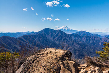 赤岩から見る富士山